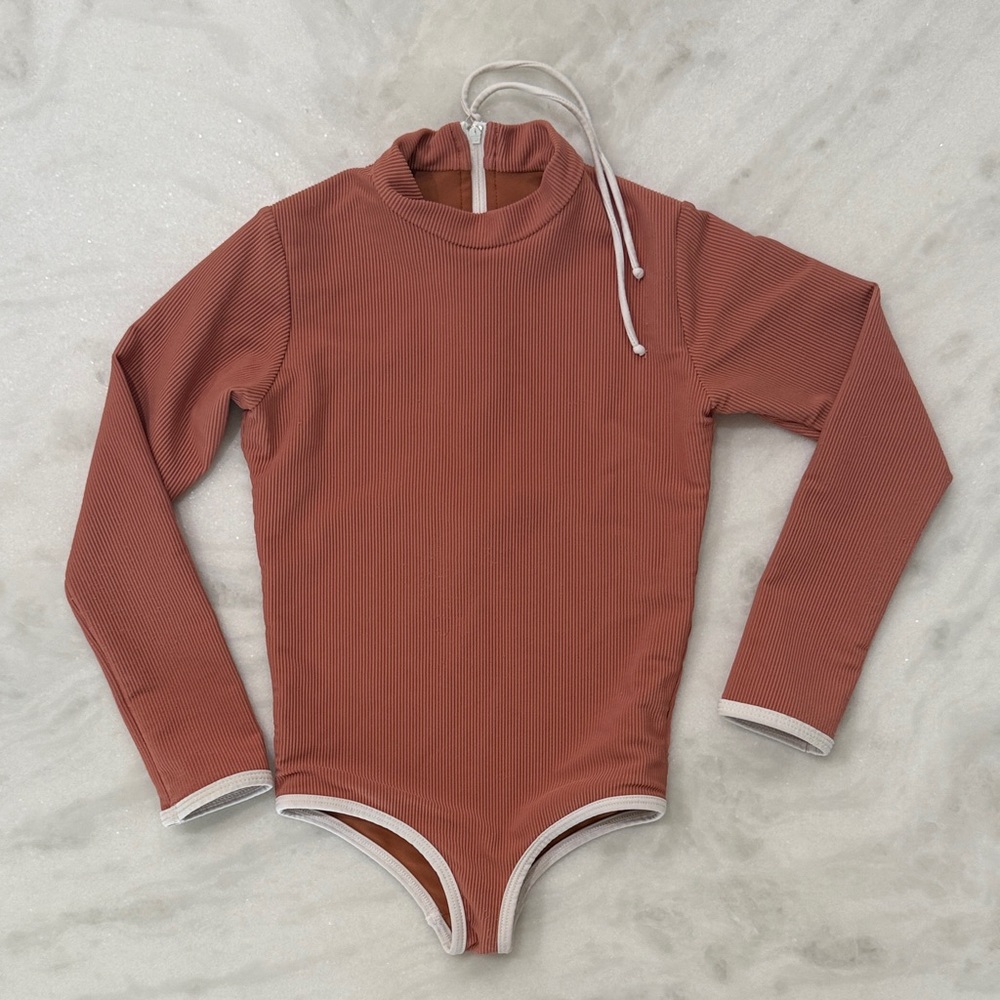 LainSnow Terracotta Long Sleeve Bodysuit